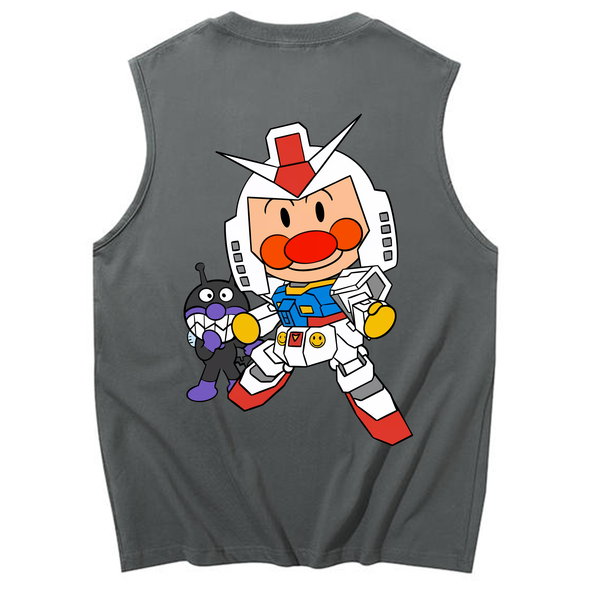 （画像用） アンパンマン Anpanman コットン100％タンクトップ（背面プリント）